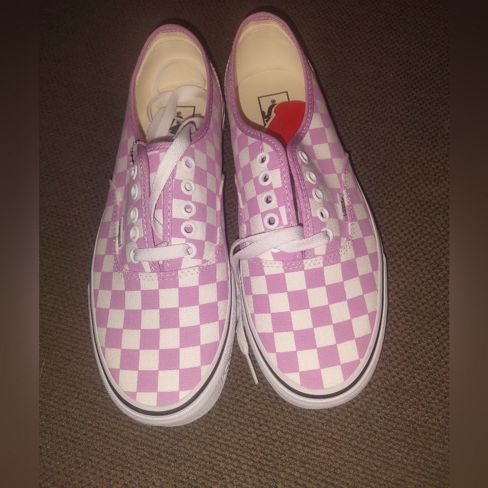Vans purple and white 10 womens 8.5 mens